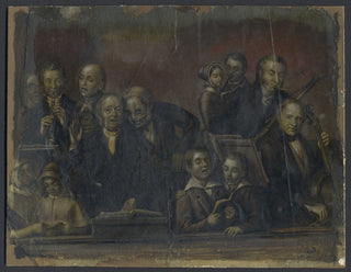 [Music Iconography] [West Gallery Music] [Webster, Thomas. (1800–1886)] "The Village Choir" - Original Engraving after Thomas Webster