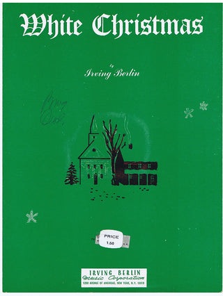 [Berlin, Irving. (1888–1989)] Crosby, Bing. (1903–1977) "White Christmas" - SIGNED