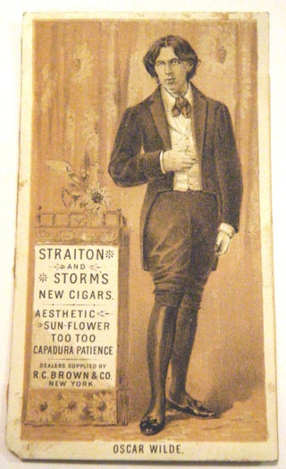 [Wilde, Oscar. (1854–1900)] Original Cigar Trade Card