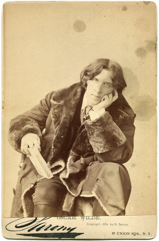 Wilde, Oscar. (1854–1900) [Sarony, Napoleon. (1812–1896)] Original Sarony Photograph