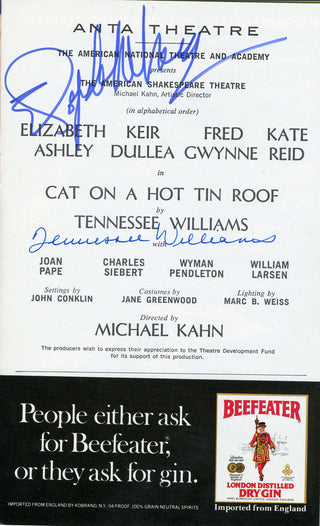 Williams, Tennessee. (1911 - 1983) & Ashley, Elizabeth. (b. 1939) Four Signed Playbills