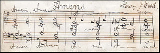 Wood, Henry. (1869-1944) Autograph Musical Quotation