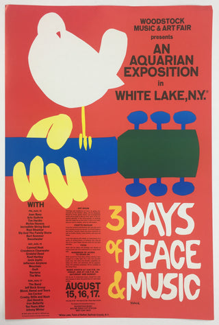 [Woodstock Festival] Skolnick, Arnold. Woodstock Festival Poster