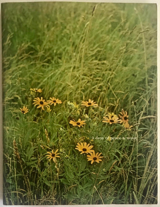 [Woodstock Festival] Rare 1969 Woodstock Festival Program