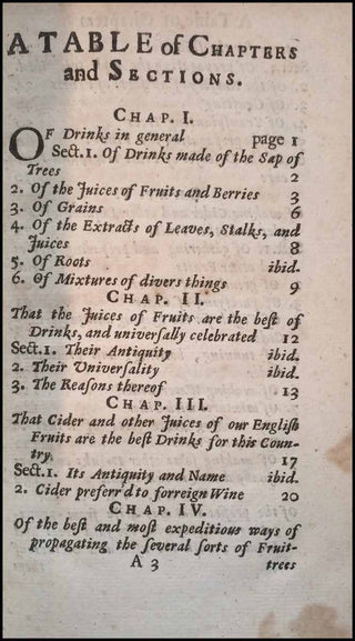 [Food & Drink] [Cider] Worlidge, John. (1640 - 1700) Vinetum Britannicum: or, a Treatise of Cider, and Such Other Wines and Drinks that are Extracted from all Manner of Fruits Growing in this Kingdom