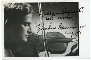 Menuhin, Yehudi. (1916–1999) Signed Photograph