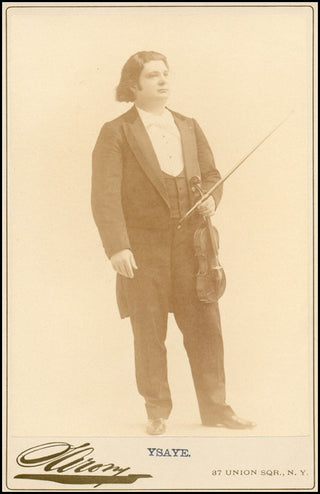 Ysaye, Eugene. (1858–1931) Original Cabinet Photograph