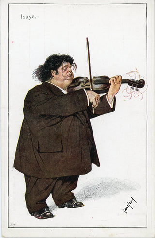 Ysaye, Eugene. (1858–1931) Caricature Postcard