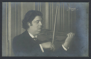 Ysaye, Eugene. (1858–1931) Signed Postcard Photograph