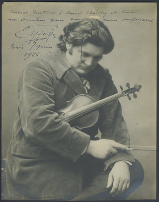 Ysaye, Eugene. (1858–1931) Signed Photograph