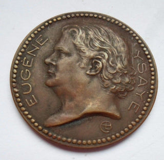 Ysaye, Eugene. (1858–1931) Portrait Medal