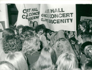 Zappa, Frank. (1940–1993) "Albert Hall Concert Cancelled" - Original 1971 Press Photograph