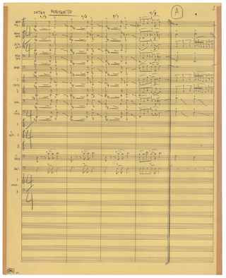 Zappa, Frank. (1940–1993) 'Think It Over' Autograph Musical Manuscript