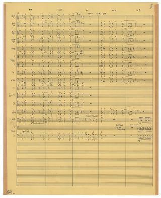 Zappa, Frank. (1940–1993) 'Think It Over' Autograph Musical Manuscript