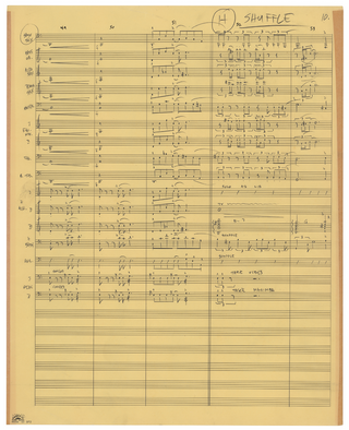 Zappa, Frank. (1940–1993) 'Think It Over' Autograph Musical Manuscript