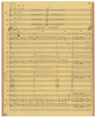 Zappa, Frank. (1940–1993) 'Think It Over' Autograph Musical Manuscript