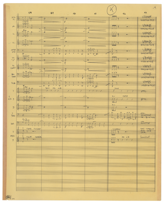 Zappa, Frank. (1940–1993) 'Think It Over' Autograph Musical Manuscript