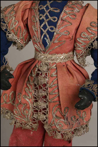 [Venetian Blackamoor Doll] 18th Century Doll in Elaborate Dress