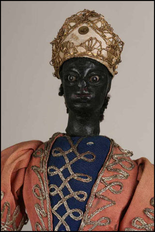 [Venetian Blackamoor Doll] 18th Century Doll in Elaborate Dress