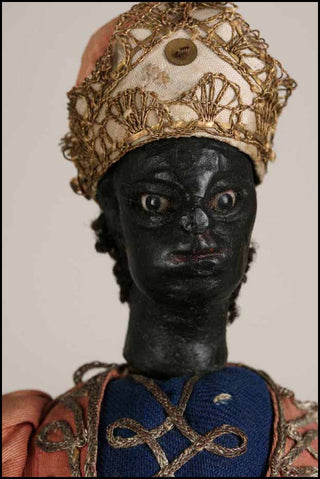 [Venetian Blackamoor Doll] 18th Century Doll in Elaborate Dress