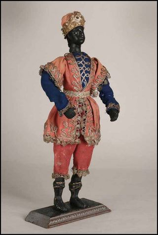 [Venetian Blackamoor Doll] 18th Century Doll in Elaborate Dress