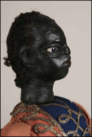 [Venetian Blackamoor Doll] 18th Century Doll in Elaborate Dress