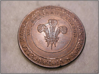 [God Save The King] Forster, William.  Rare 1795 Coin printed with "God Save The King."