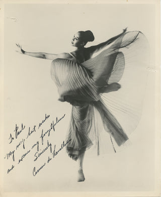 de Lavallade, Carmen. (b. 1931) Signed Photograph