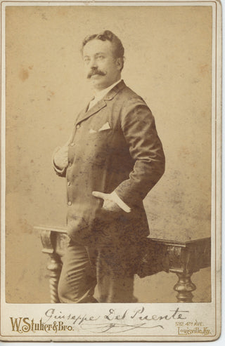 del Puente, Giuseppe. (1841 - 1900) Signed Cabinet Photograph