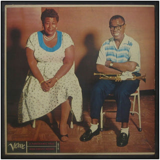 Armstrong, Louis. (1901–1971) Signed LP, "Ella and Louis."