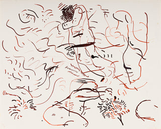 Hockney, David. (b. 1937) Pair of Original Drawings