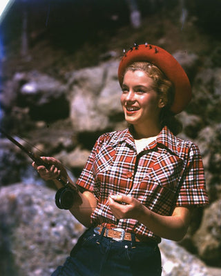 Monroe, Marilyn. (1926–1962) Marilyn Monroe's Fishing Pole