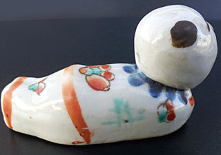 [Japanese Art] Antique Porcelain Whistle