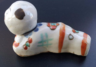 [Japanese Art] Antique Porcelain Whistle