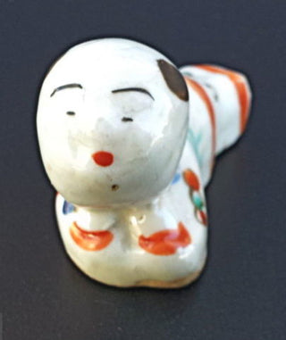 [Japanese Art] Antique Porcelain Whistle