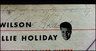 [Jazz & Song] Holiday, Billie. (1915-1959) Billie Holiday – Teddy Wilson: A Hot Jazz Classic Set - SIGNED